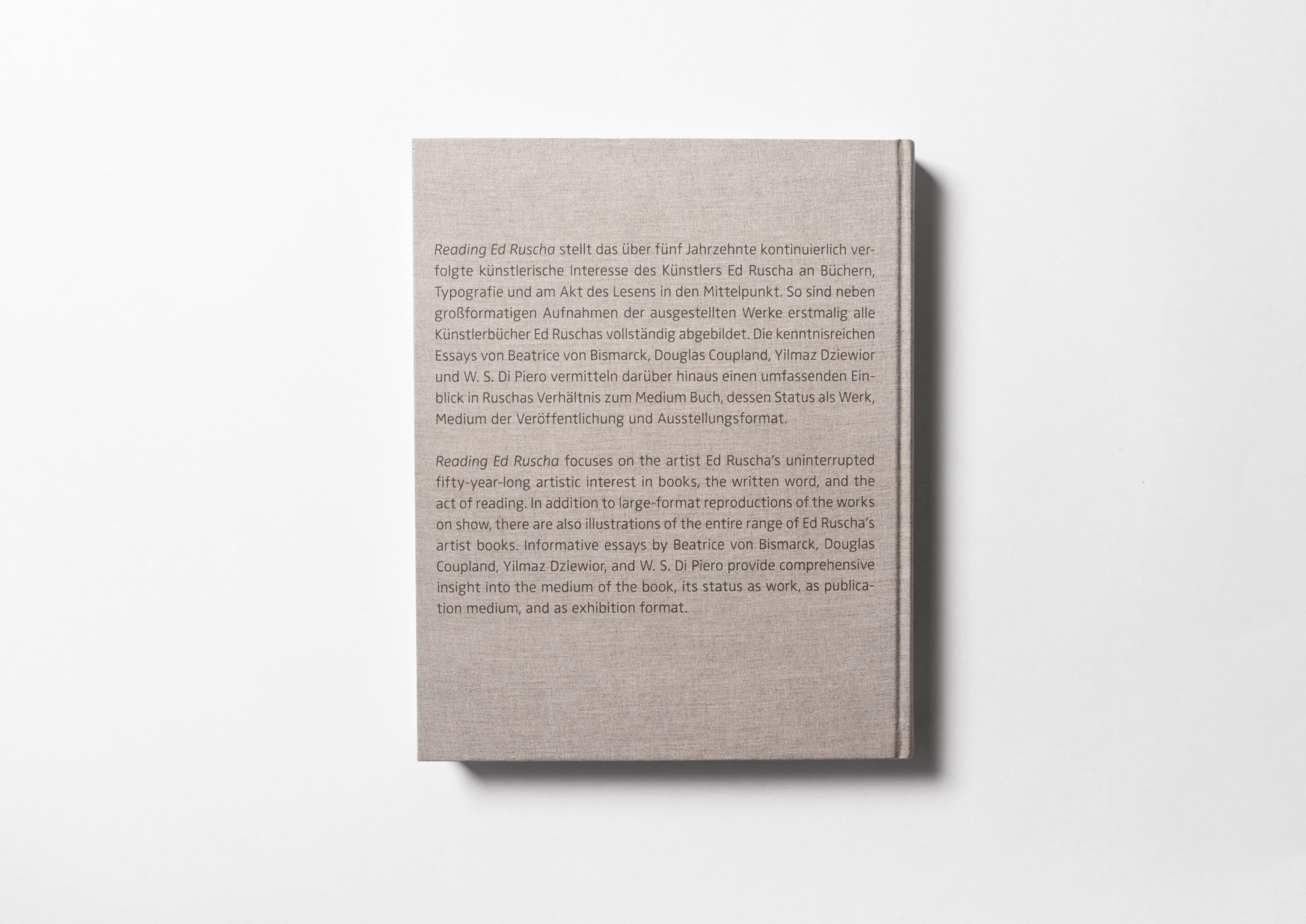 Buchgestaltung U2 Reading Ed Ruscha