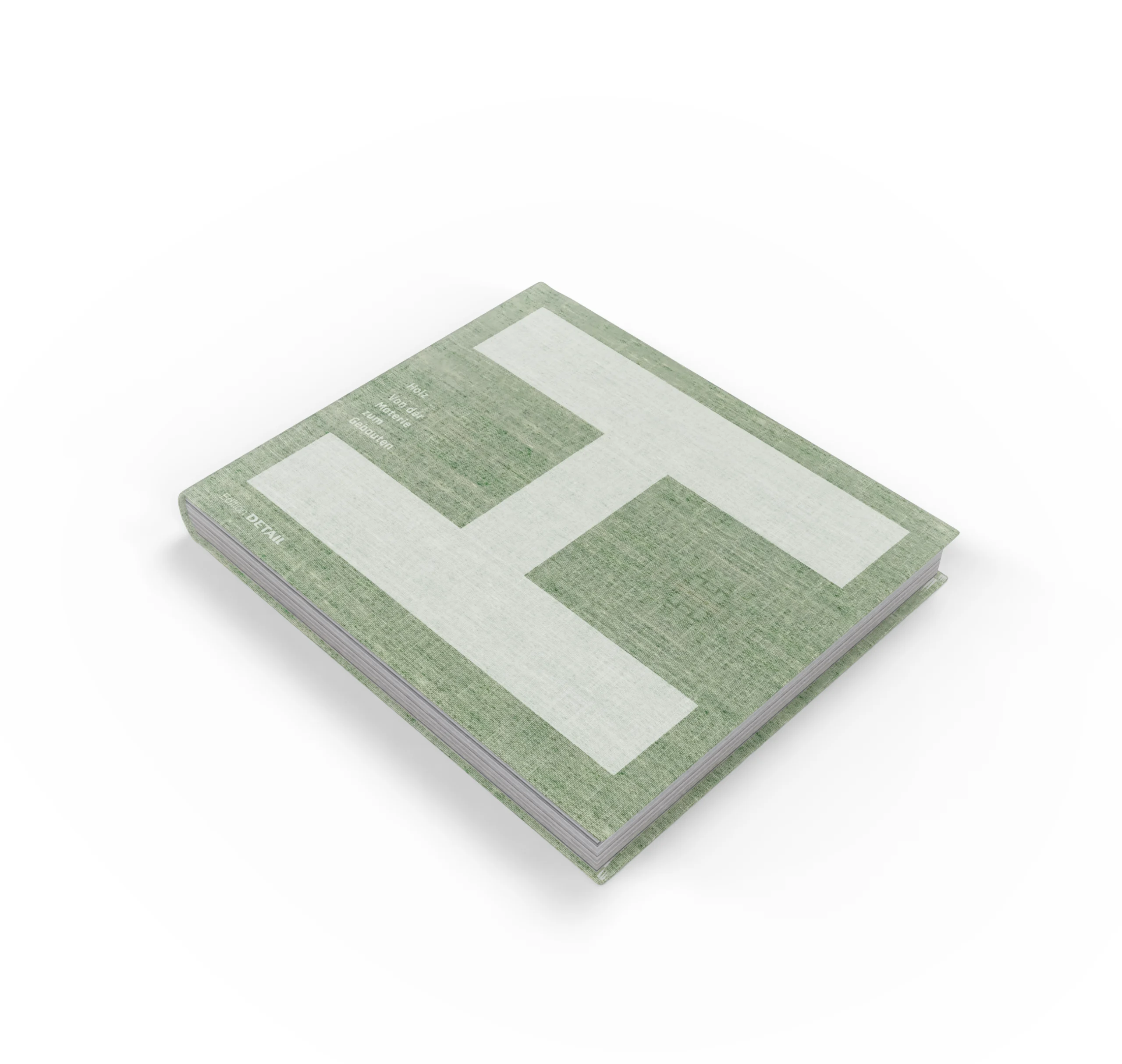 Holz–Von der Materie zum Gebauten. Cover Isometrie von links